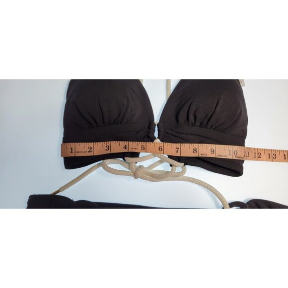 Robin Piccone Bikini Womens Set Top Halter and Bottom Mid Rise Sz Medium #09 - Picture 7 of 9